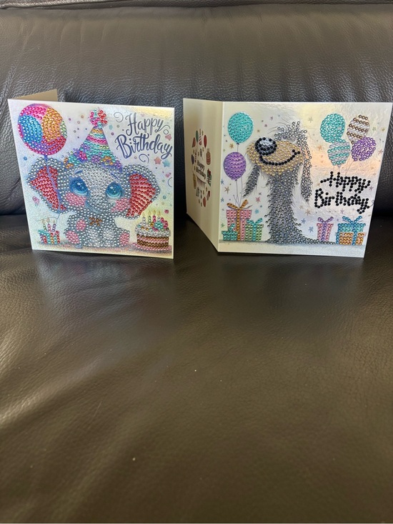Hand Crafted Other - 1 Hand Crafted Rhinestone Embellished Animal Birthday Card - Pick 1 (sealed)